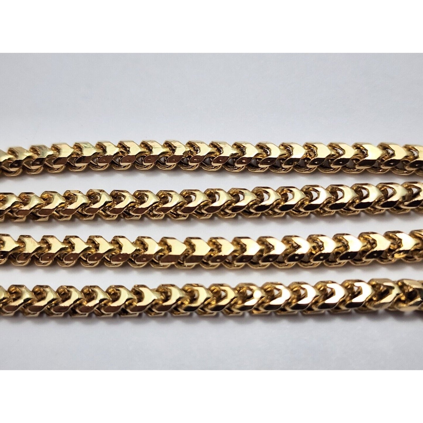 14K Yellow Gold Franco Link Chain Necklace