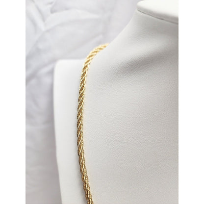 14K Yellow Gold Rope Chain Necklace