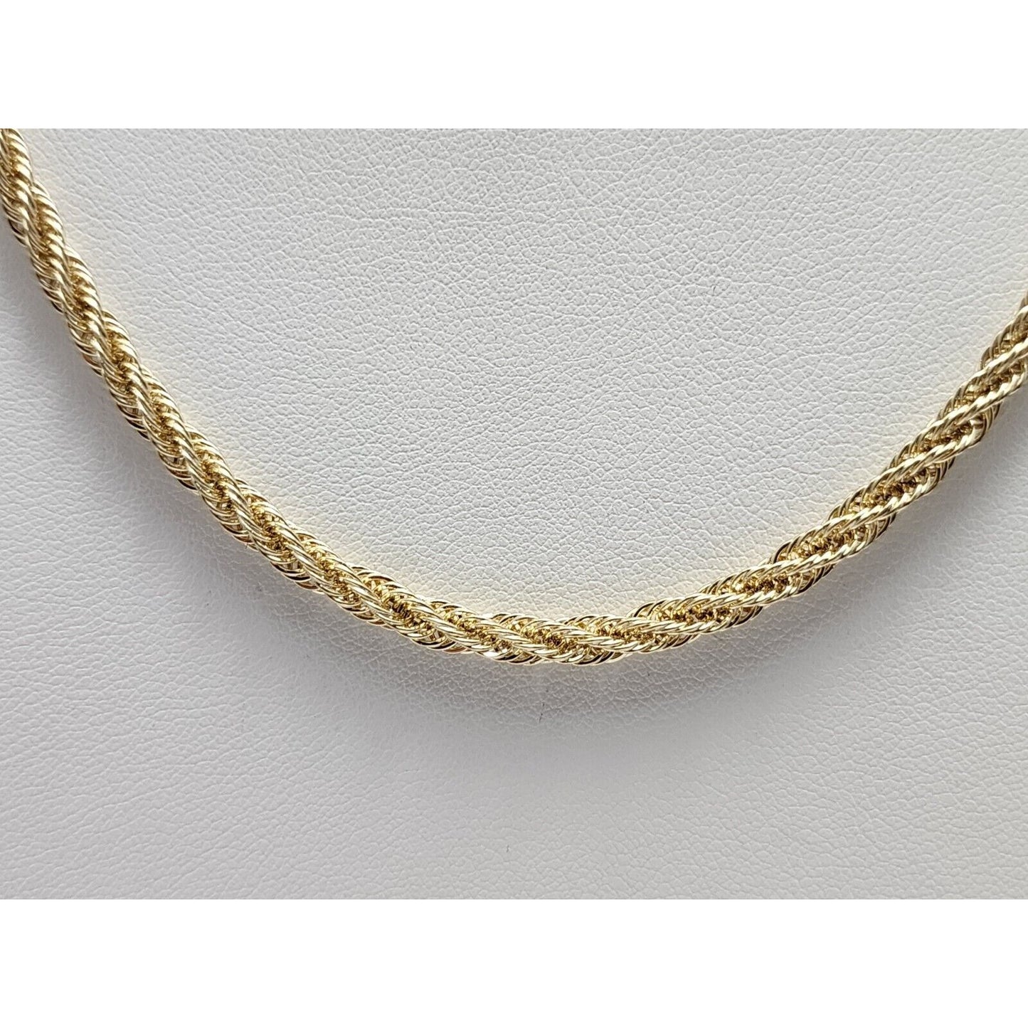 14K Yellow Gold Rope Chain Necklace