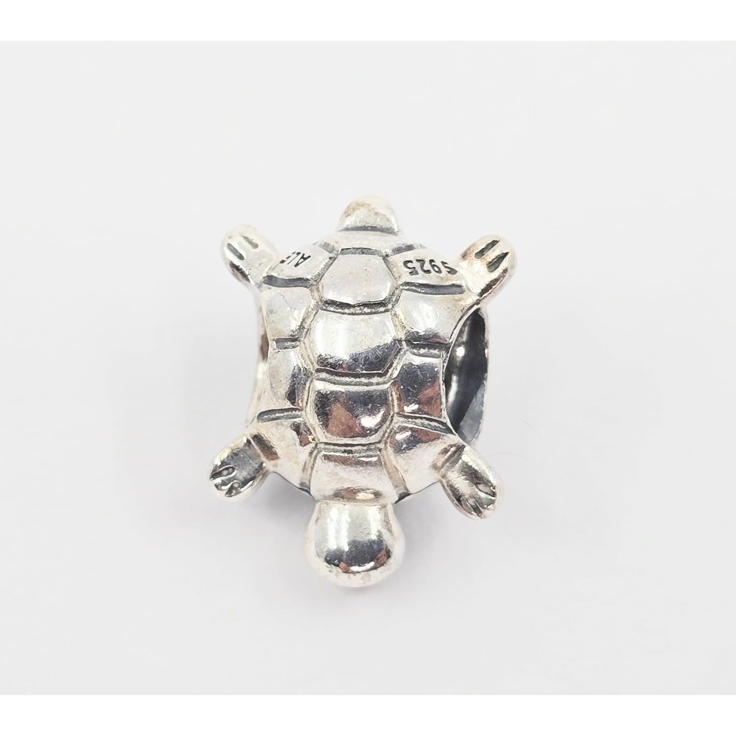Pandora Sterling Silver S925 Sea Turtle Pave CZ Bead Charm