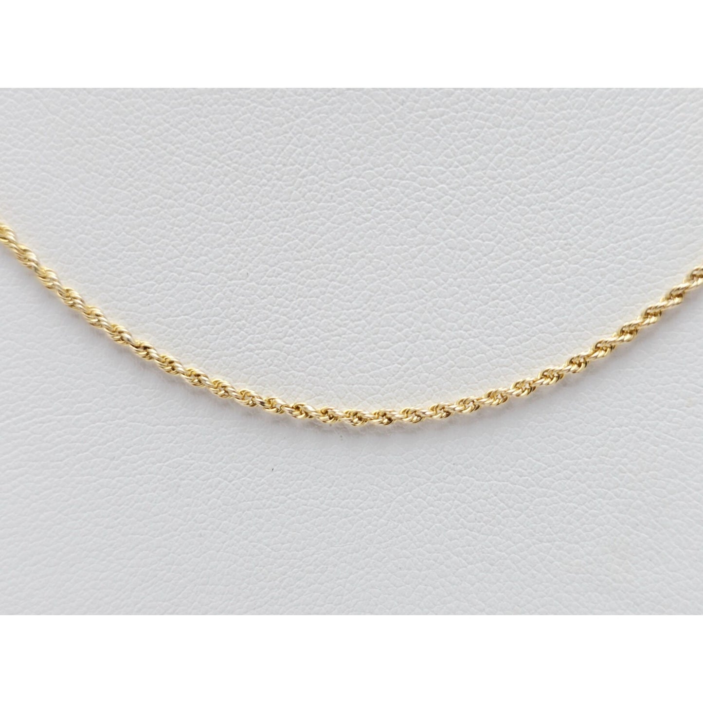 14K Yellow Gold Rope Chain Necklace