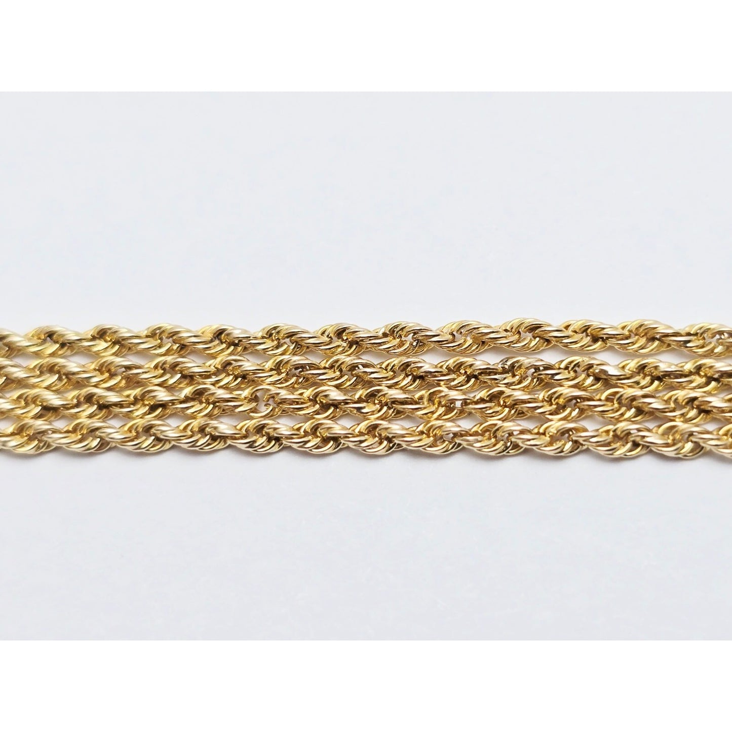 14K Yellow Gold Rope Chain Necklace