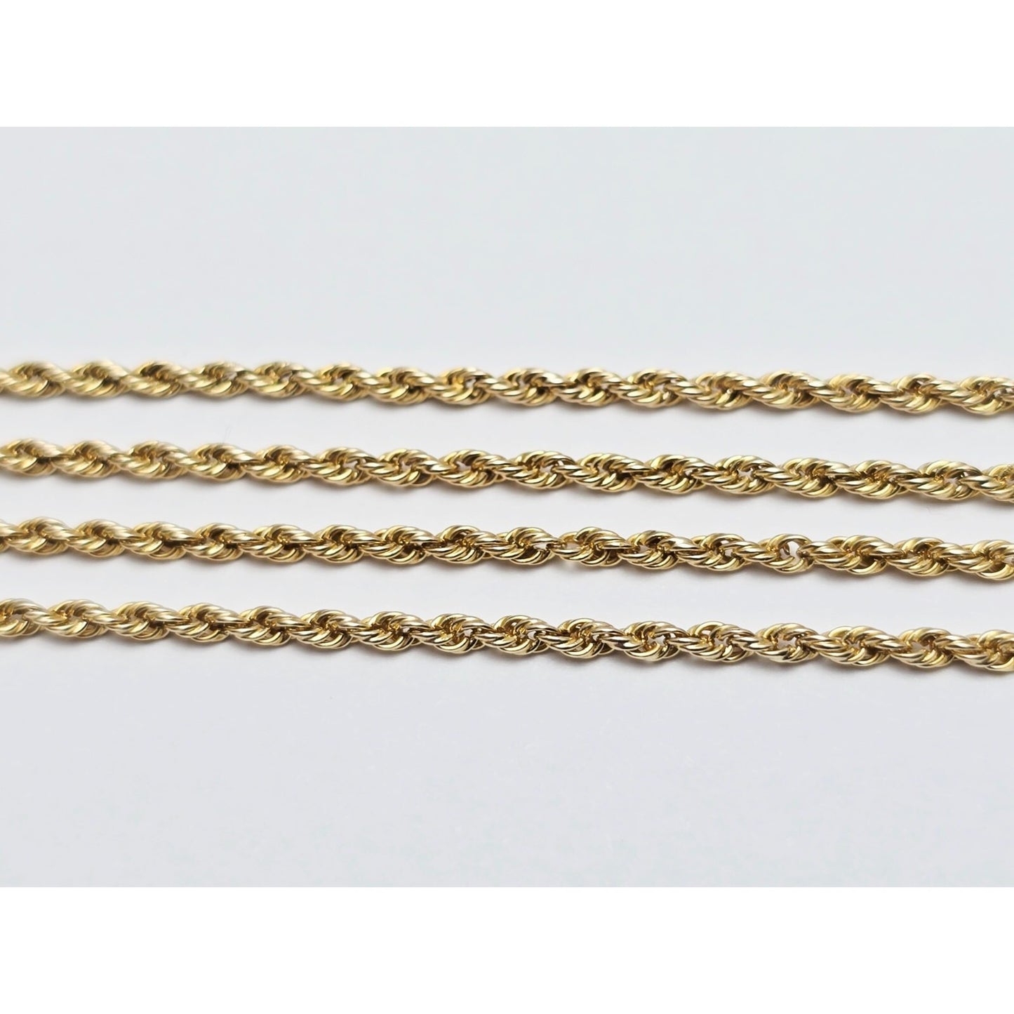 14K Yellow Gold Rope Chain Necklace