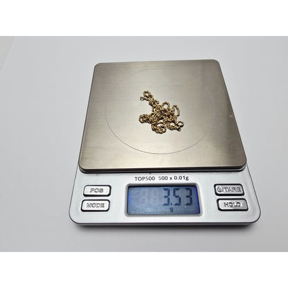 14K Yellow Gold Rope Chain Necklace