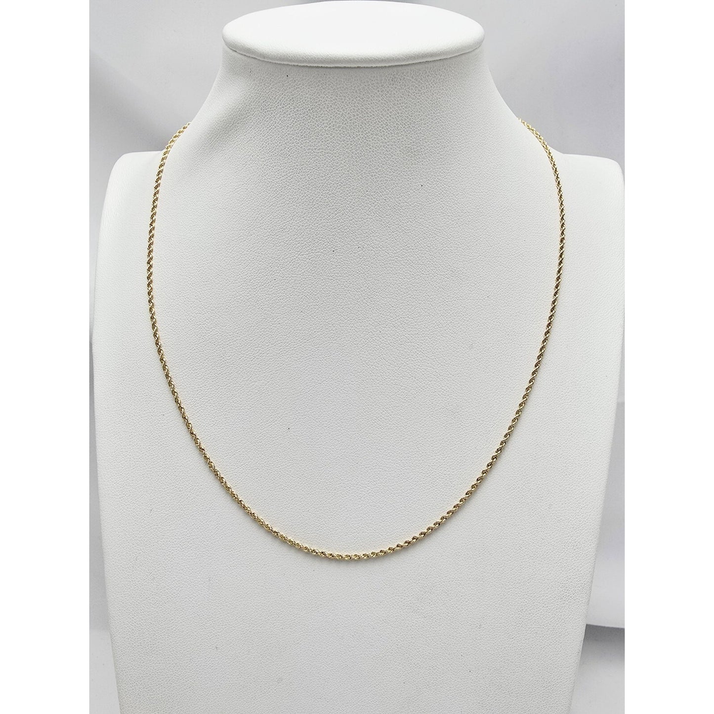 14K Yellow Gold Rope Chain Necklace