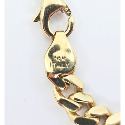 14K Yellow Gold Cuban Link Chain Bracelet