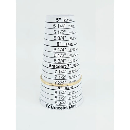 14K Yellow Gold Diamond Cut Bangle Bracelet