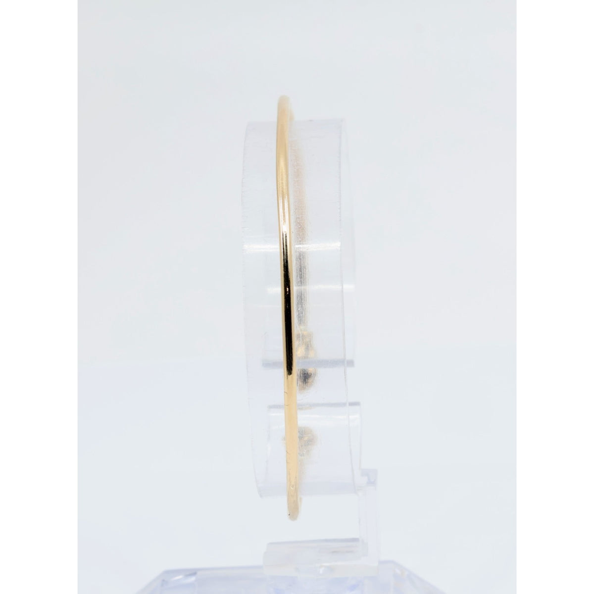 14K Yellow Gold Resizable Bangle Cuff Bracelet