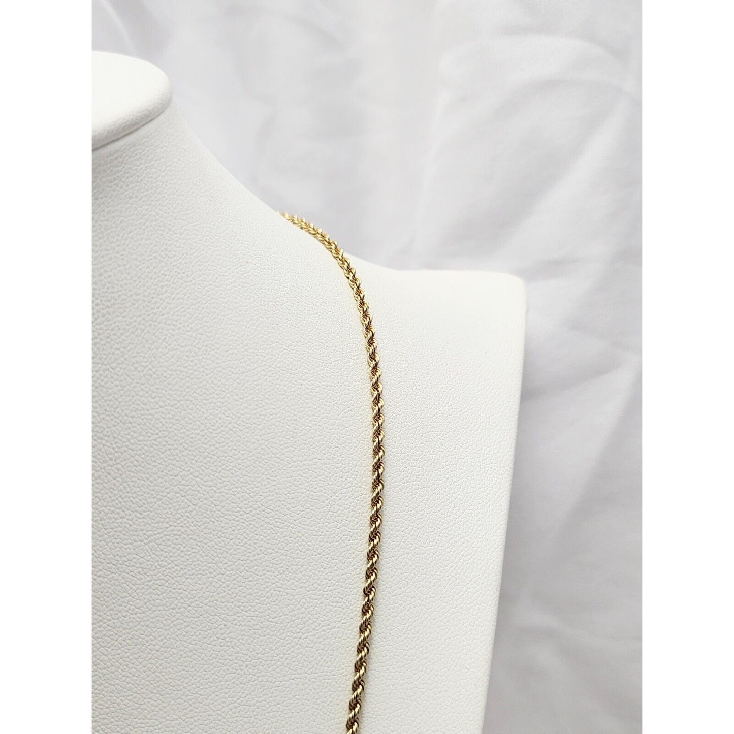 14K Yellow Gold Rope Chain Necklace