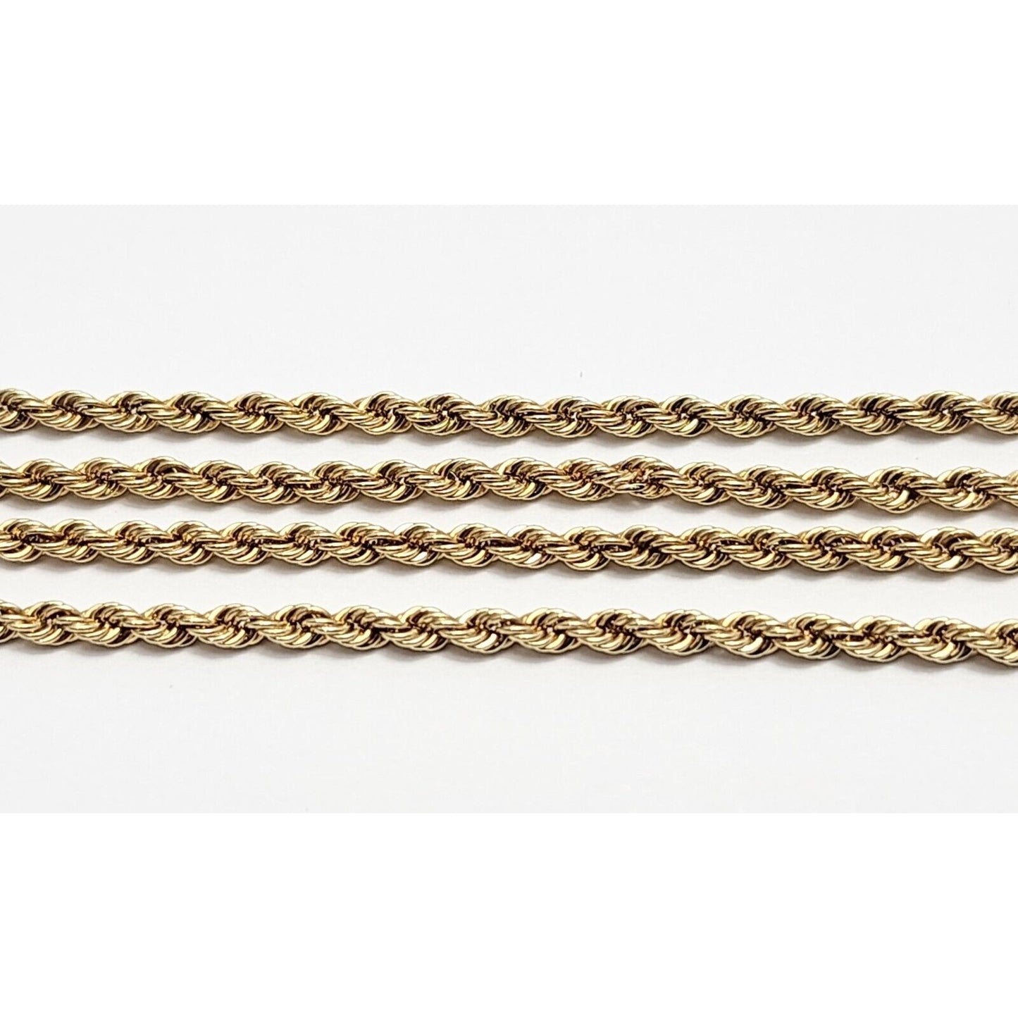 14K Yellow Gold Rope Chain Necklace