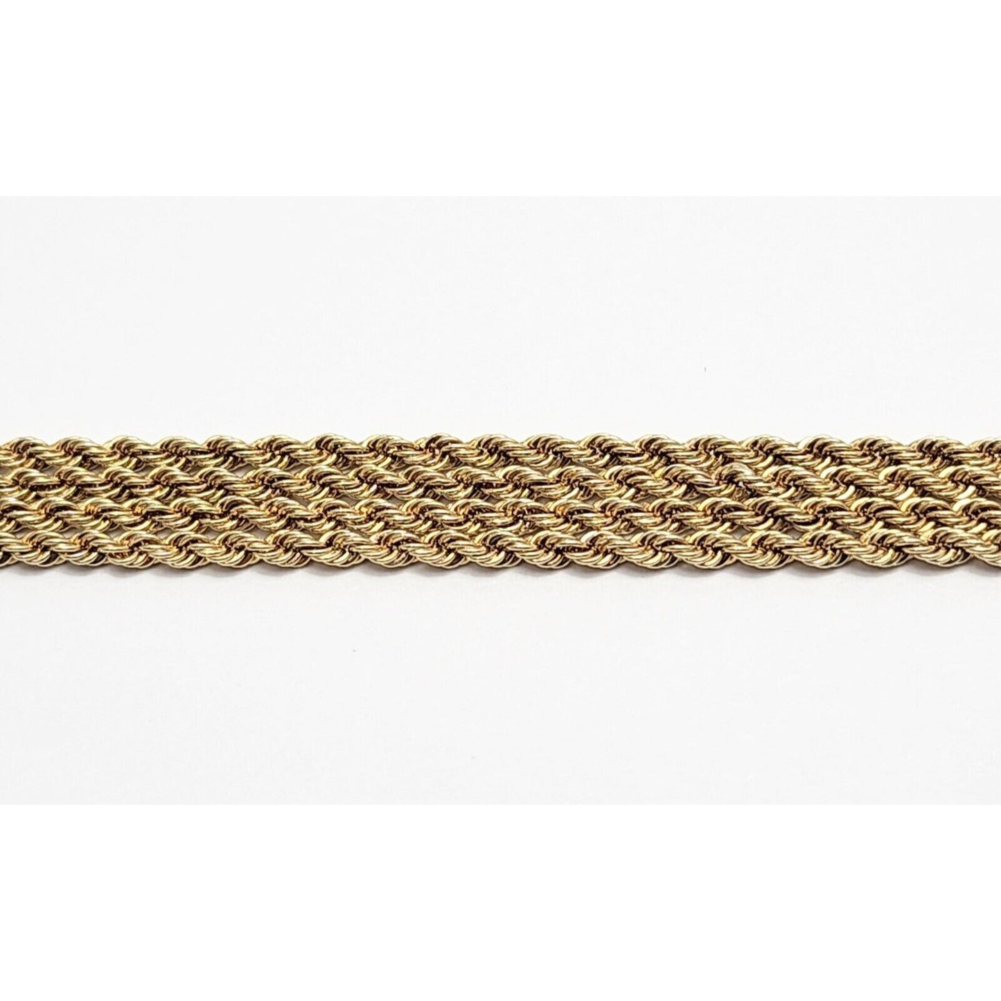 14K Yellow Gold Rope Chain Necklace