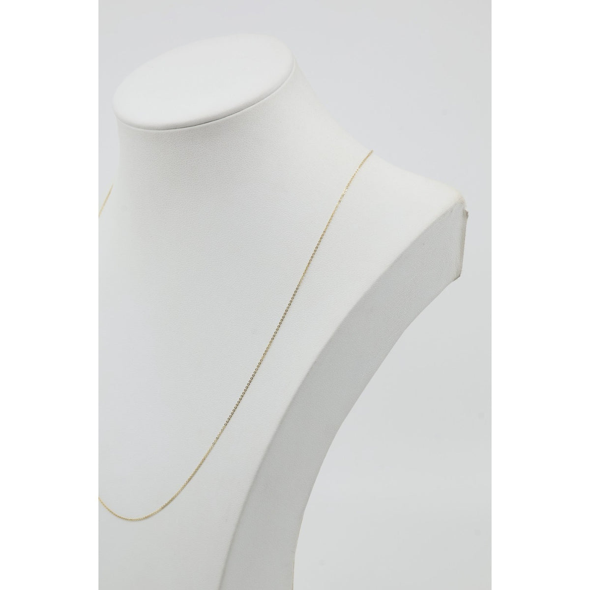 Thin 10K Yellow Gold Cable Link Chain Necklace