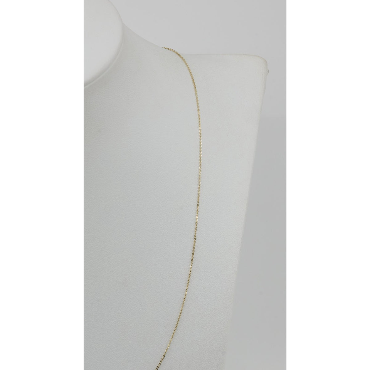 Thin 10K Yellow Gold Cable Link Chain Necklace