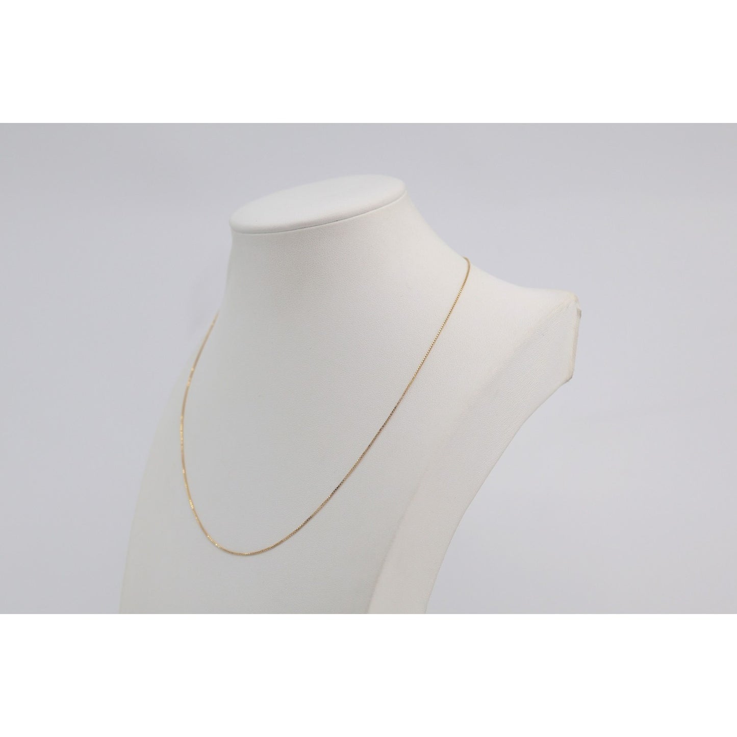 14K Yellow Gold Box Link Chain Necklace