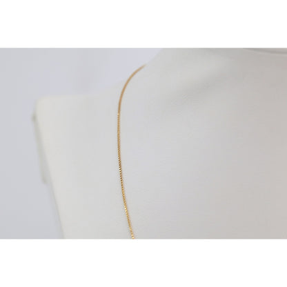 14K Yellow Gold Box Link Chain Necklace