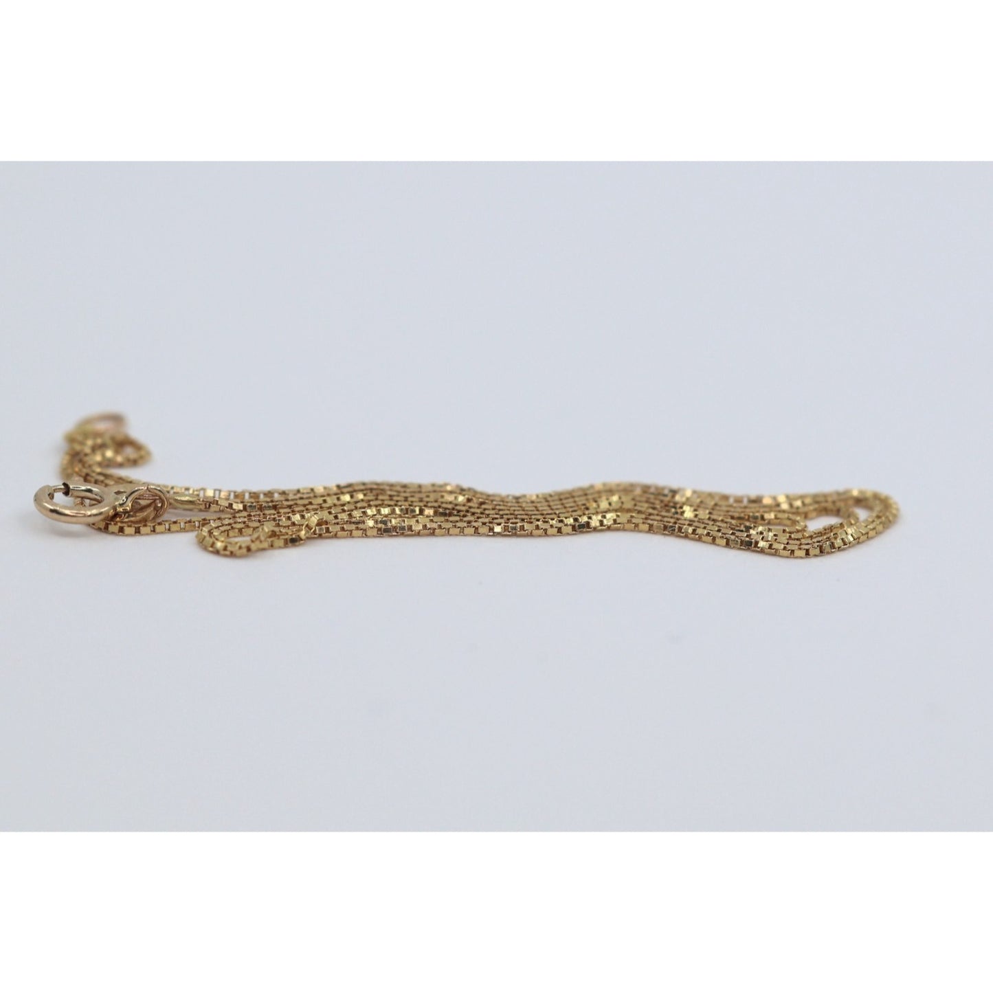 14K Yellow Gold Box Link Chain Necklace