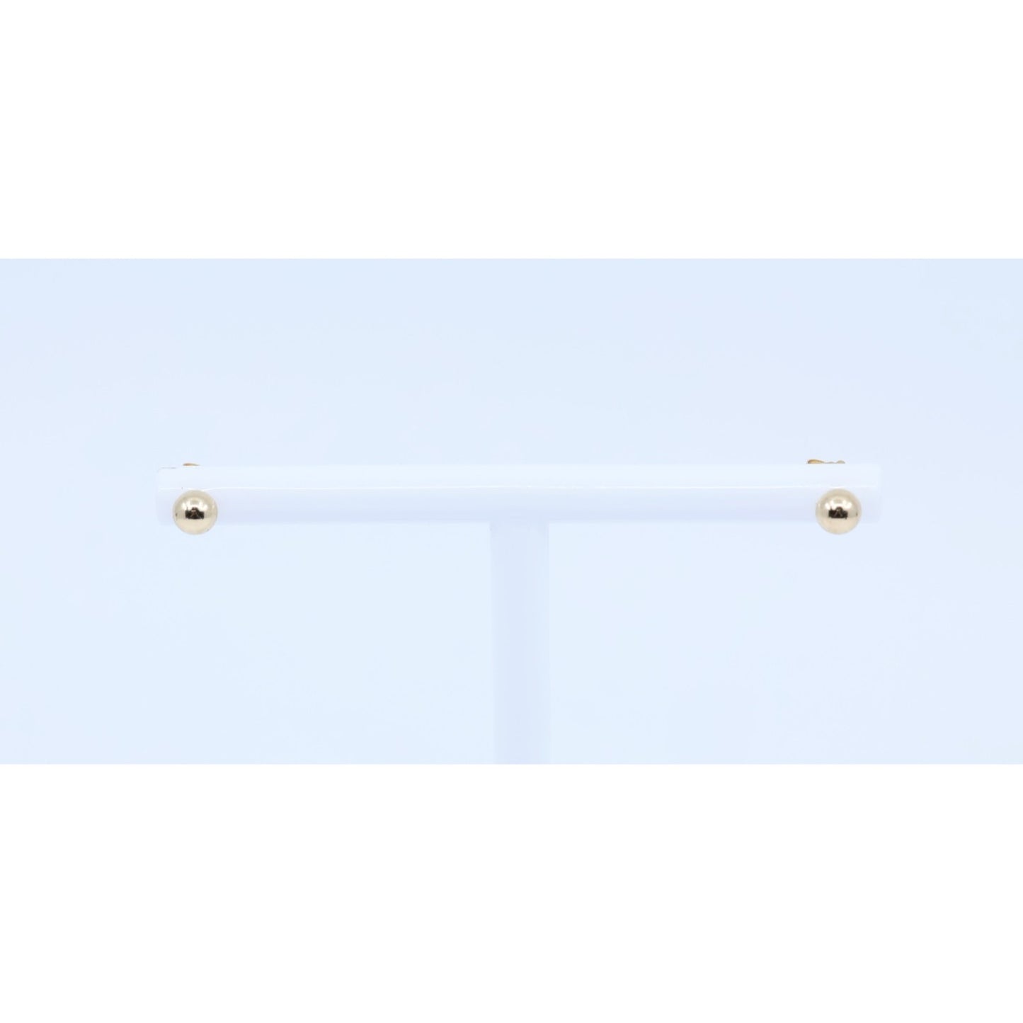 Tiny 14K Yellow Gold Round Bead Ball Stud Earrings