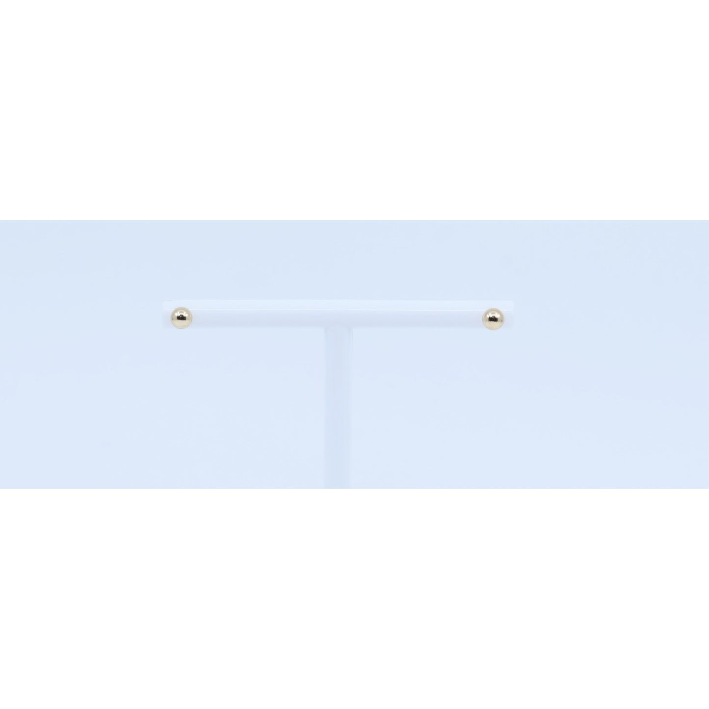 Tiny 14K Yellow Gold Round Bead Ball Stud Earrings