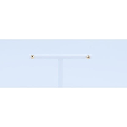 Tiny 14K Yellow Gold Round Bead Ball Stud Earrings
