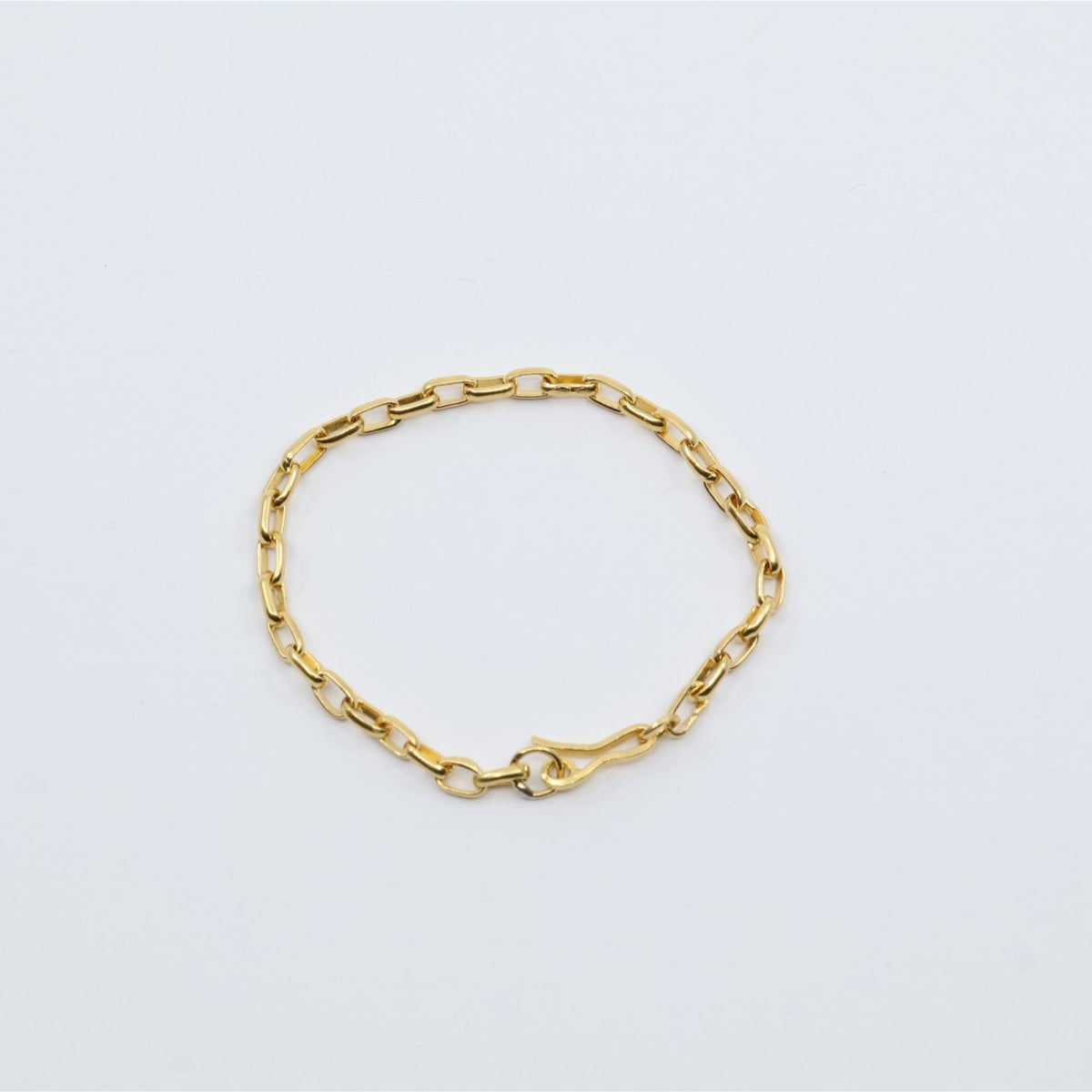 23K Yellow Gold Anchor Link Baby Bracelet