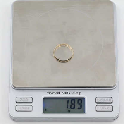 14K Yellow Gold Polished Wedding Band Ring