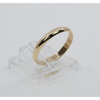 14K Yellow Gold Polished Wedding Band Ring