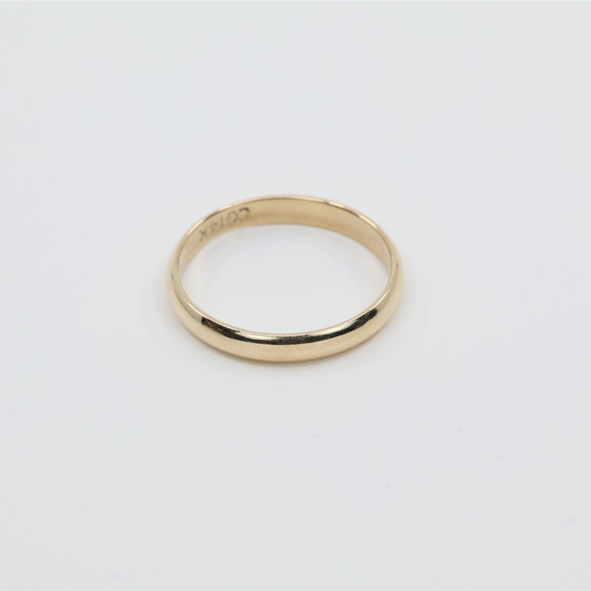 14K Yellow Gold Polished Wedding Band Ring