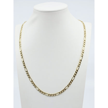14K Yellow Gold Figaro Link Chain Necklace