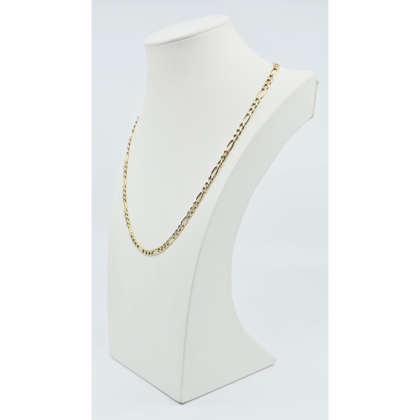 14K Yellow Gold Figaro Link Chain Necklace