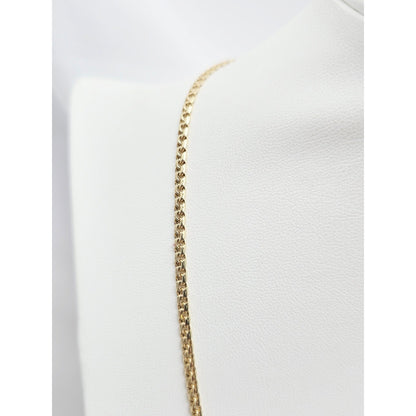 14K Yellow Gold Bismark Link Chain Necklace