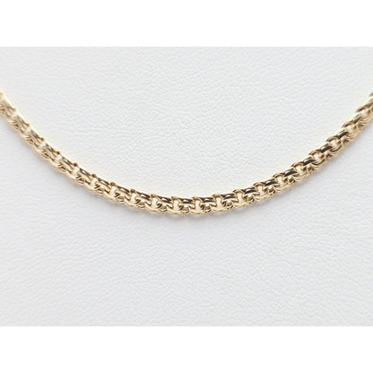14K Yellow Gold Bismark Link Chain Necklace