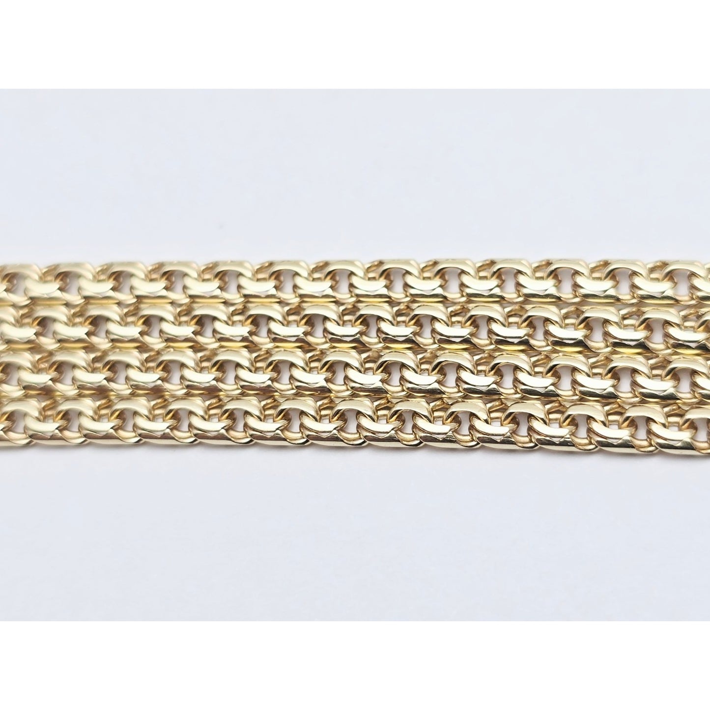 14K Yellow Gold Bismark Link Chain Necklace