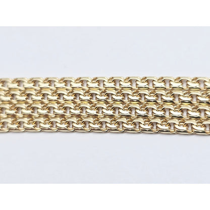 14K Yellow Gold Bismark Link Chain Necklace