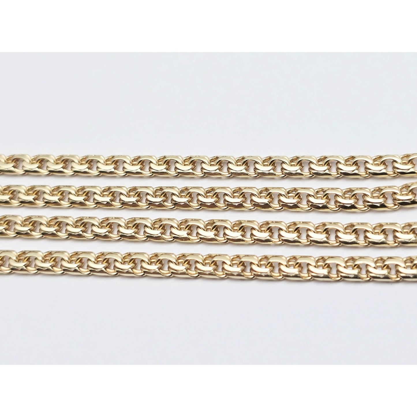 14K Yellow Gold Bismark Link Chain Necklace