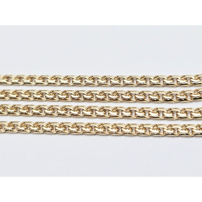14K Yellow Gold Bismark Link Chain Necklace