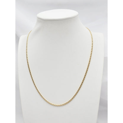 14K Yellow Gold Bismark Link Chain Necklace