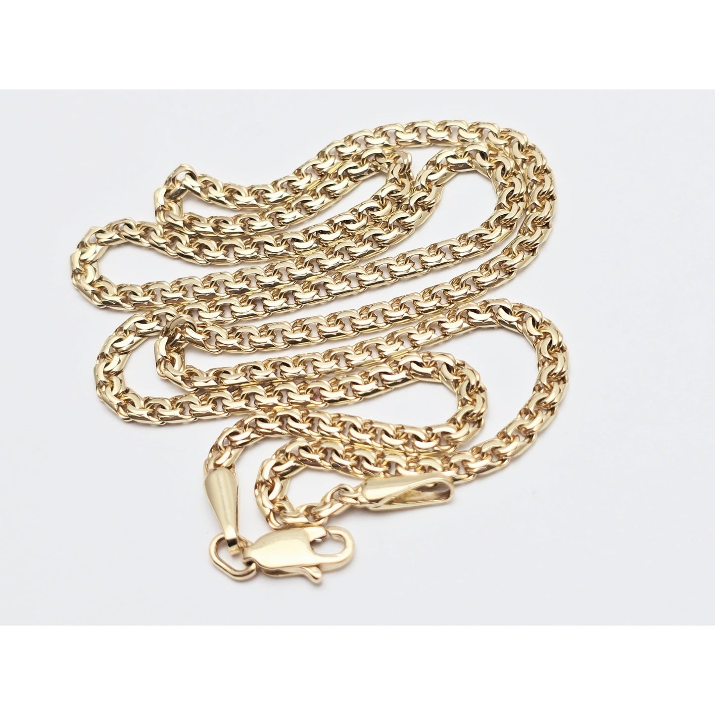 14K Yellow Gold Bismark Link Chain Necklace