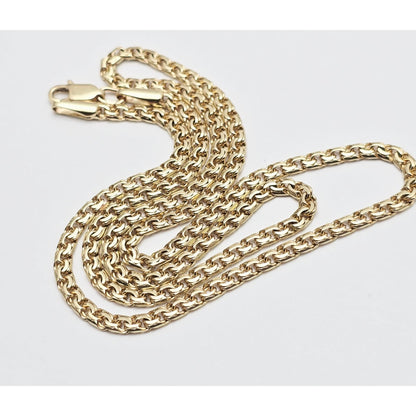 14K Yellow Gold Bismark Link Chain Necklace