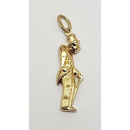 18K Yellow Gold Gobbo Good Luck Charm Pendant