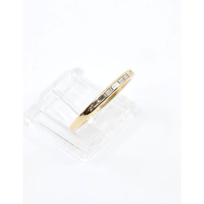 14K Yellow Gold Baguette Diamond Channel Set Wedding Band Ring