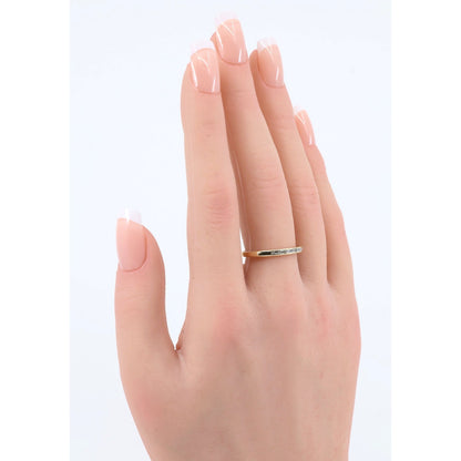 14K Yellow Gold Baguette Diamond Channel Set Wedding Band Ring
