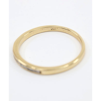 14K Yellow Gold Baguette Diamond Channel Set Wedding Band Ring