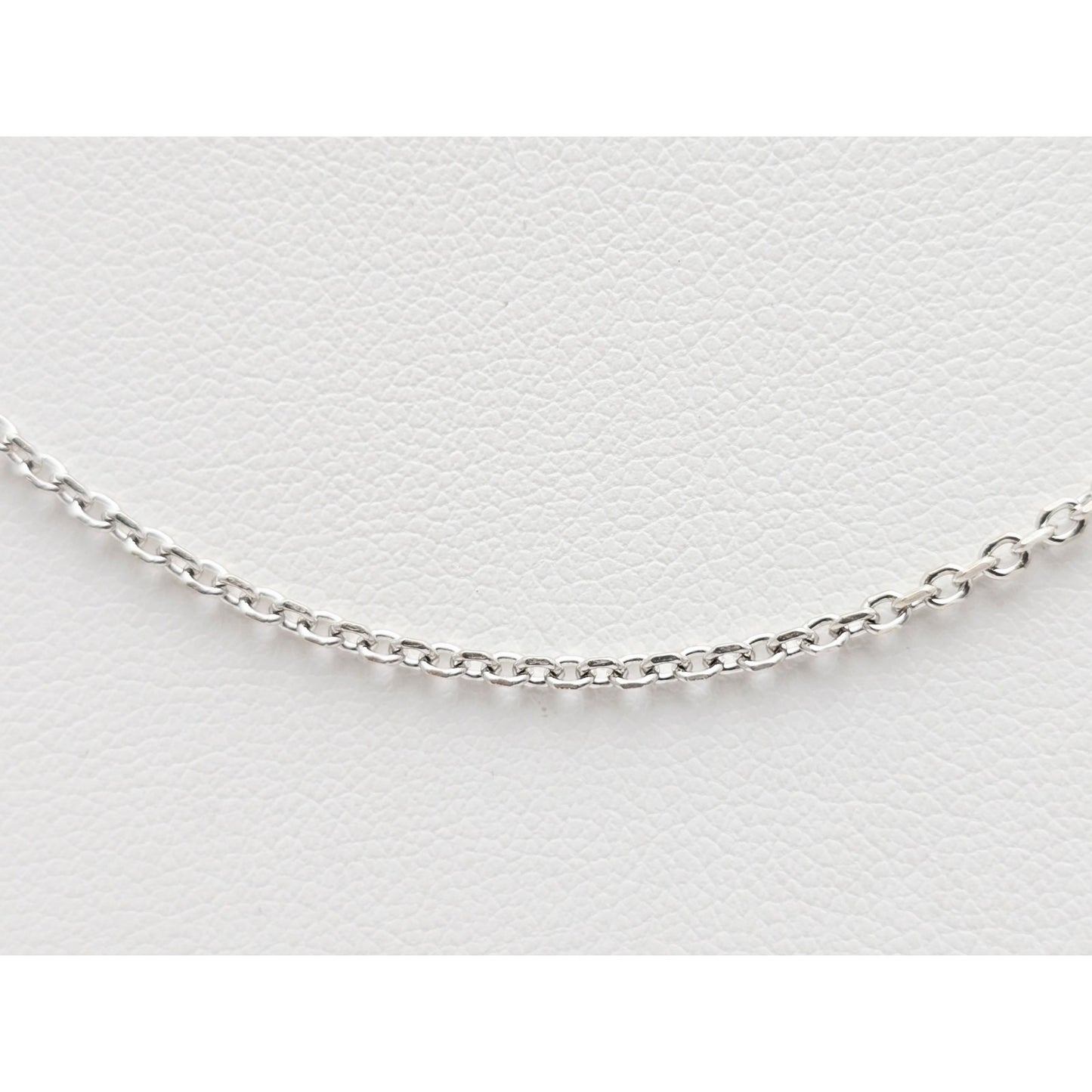 14K White Gold Cable Link Chain Necklace