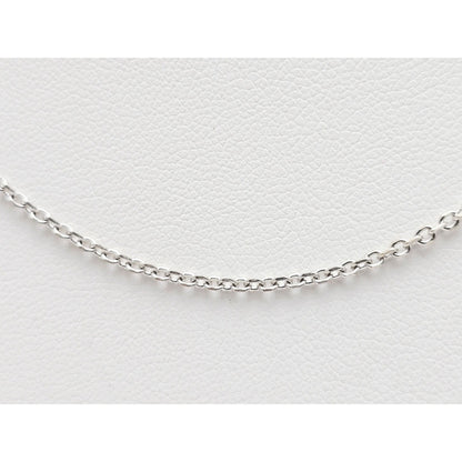 14K White Gold Cable Link Chain Necklace