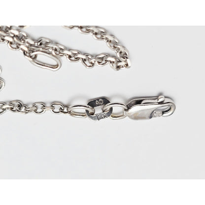 14K White Gold Cable Link Chain Necklace