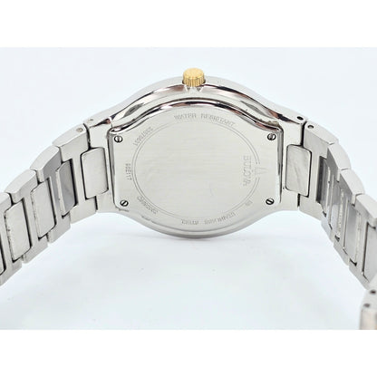 Bulova Men's Futuro Two-Tone Blue Dial Stainless Steel 43mm Watch 98E117