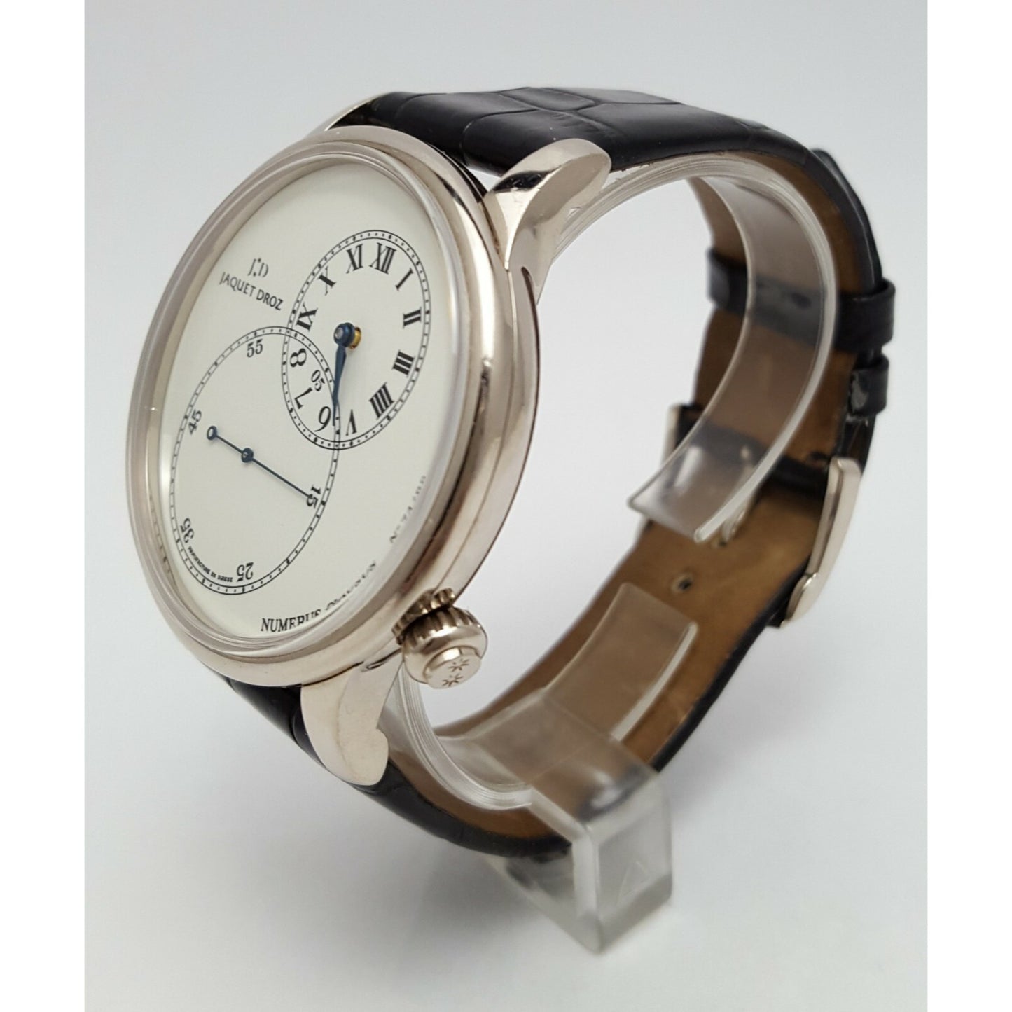 Jaquet Droz Numerus Clausus Grande Seconde 18KT White Gold Enamel Off Centered