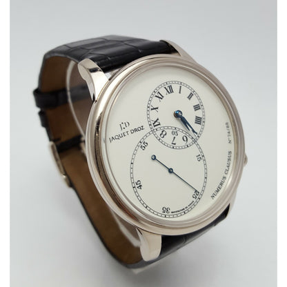 Jaquet Droz Numerus Clausus Grande Seconde 18KT White Gold Enamel Off Centered
