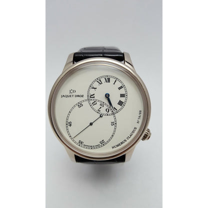Jaquet Droz Numerus Clausus Grande Seconde 18KT White Gold Enamel Off Centered