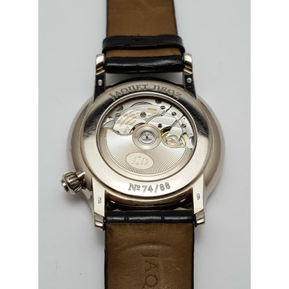 Jaquet Droz Numerus Clausus Grande Seconde 18KT White Gold Enamel Off Centered